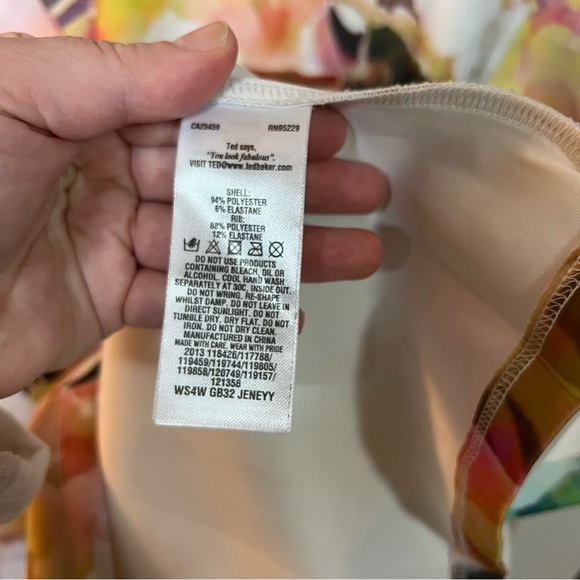 Ted Baker London Jeneyy Electric Daydream Dress 4 / 12 - Picture 4 of 10